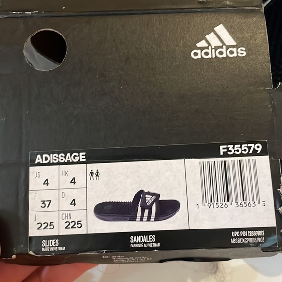 Brand New Dark Blue Adissage Slides by Adidas; Sandals Massage Sandal - Picture 4 of 4